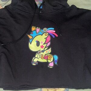 Tokidoki cropped hoodie PLUR